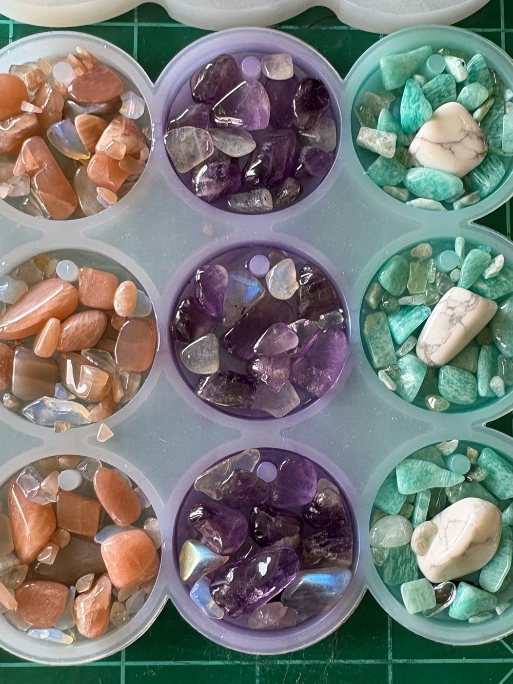Moonbow Handcrafted Charm ft. Dream Amethyst, Light Amethyst + Gray Moonstone - Picture 4 of 8